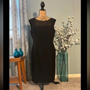 Calvin Klein Classic Sheath Black Dress